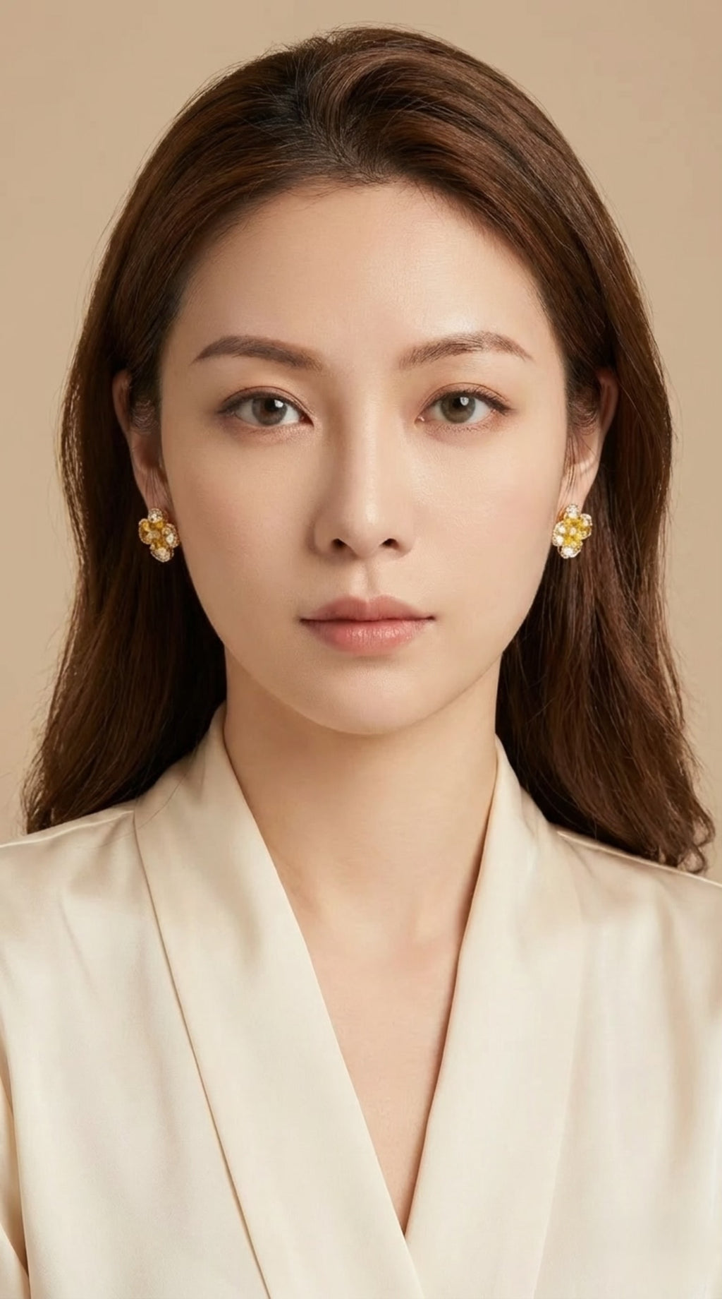 Golden Clover Earrings