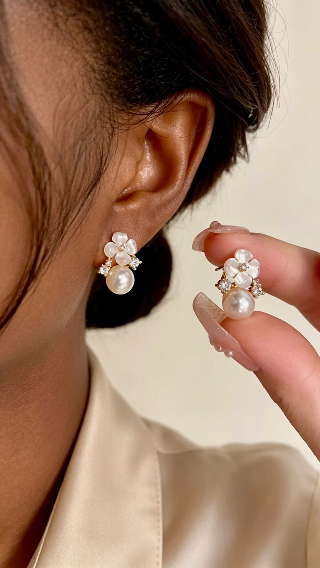 Luna Bloom Stud Earrings