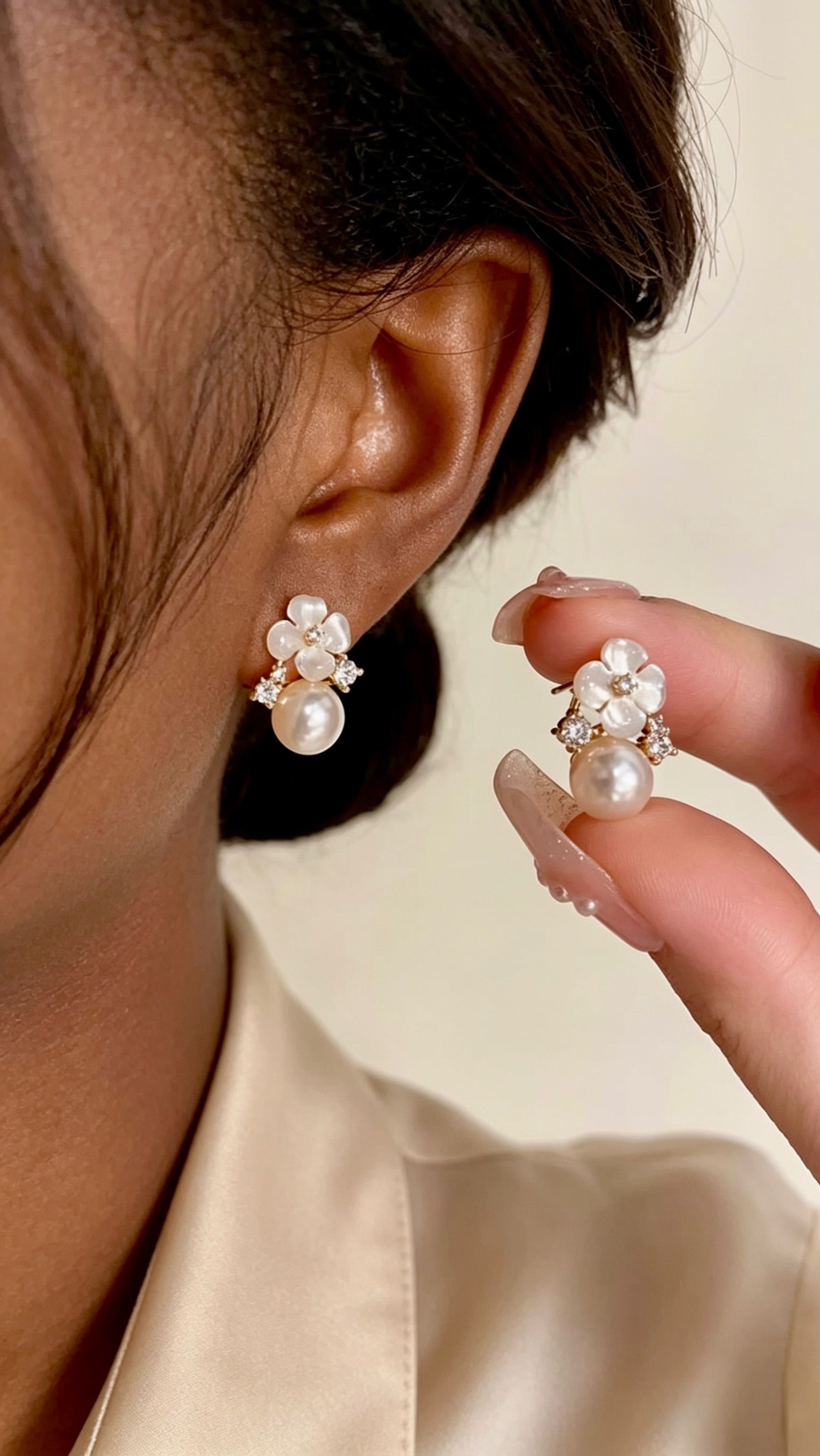 Luna Bloom Stud Earrings