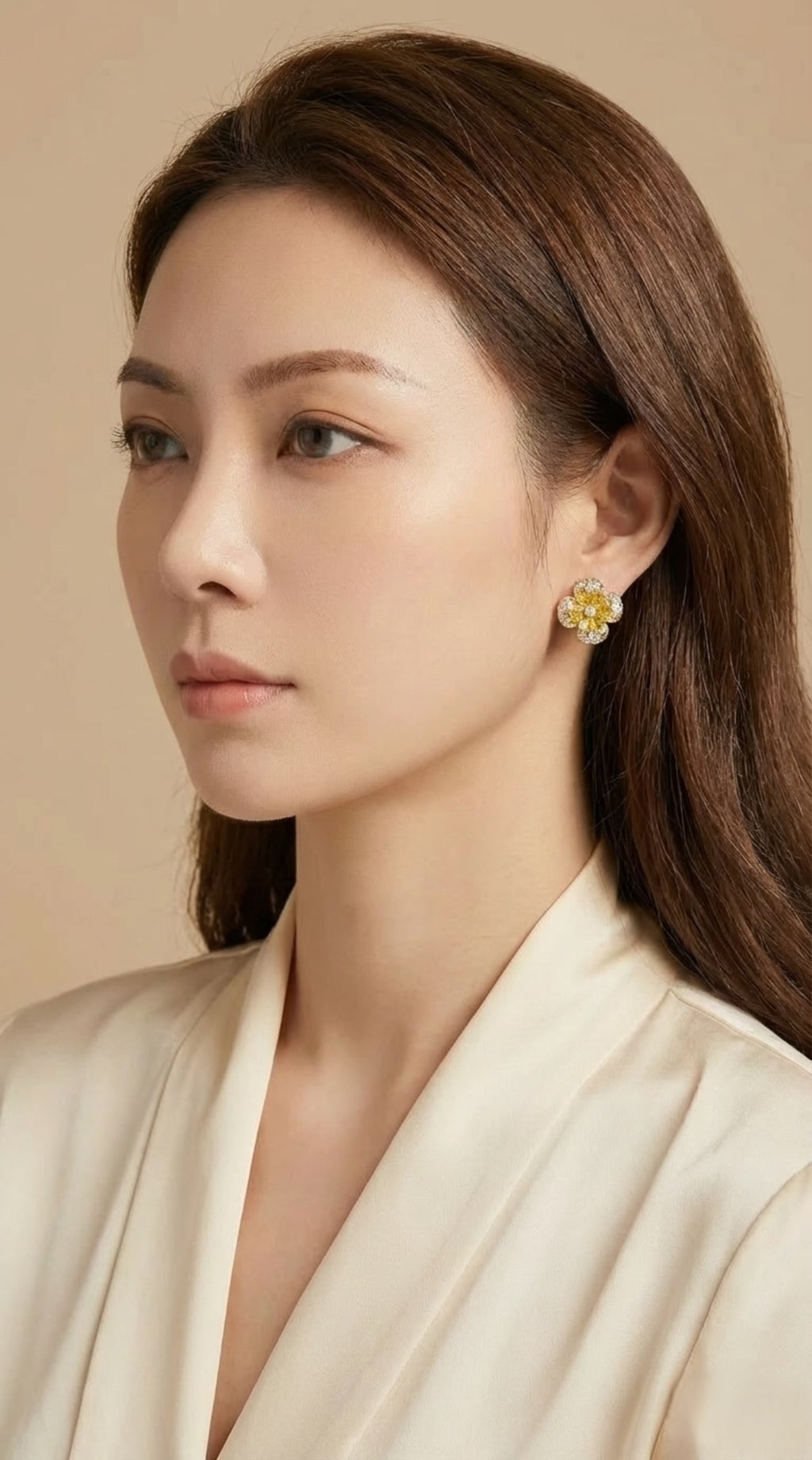 Golden Clover Earrings