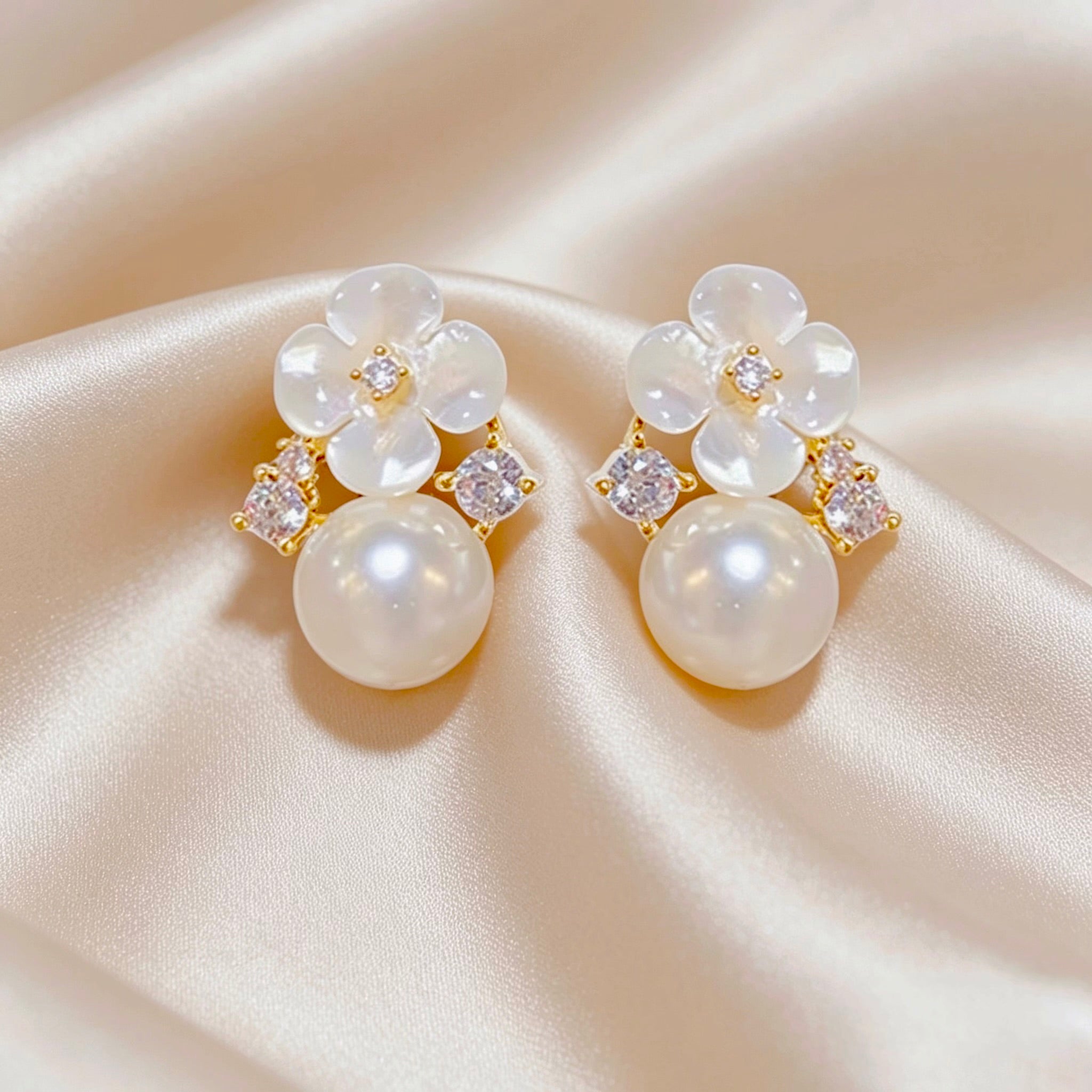 Luna Bloom Stud Earrings