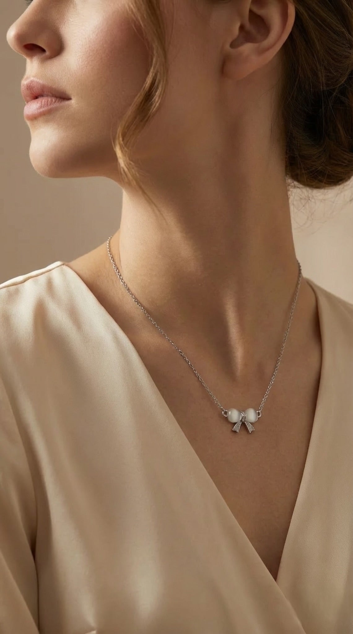 Pearl Ribbon Necklace