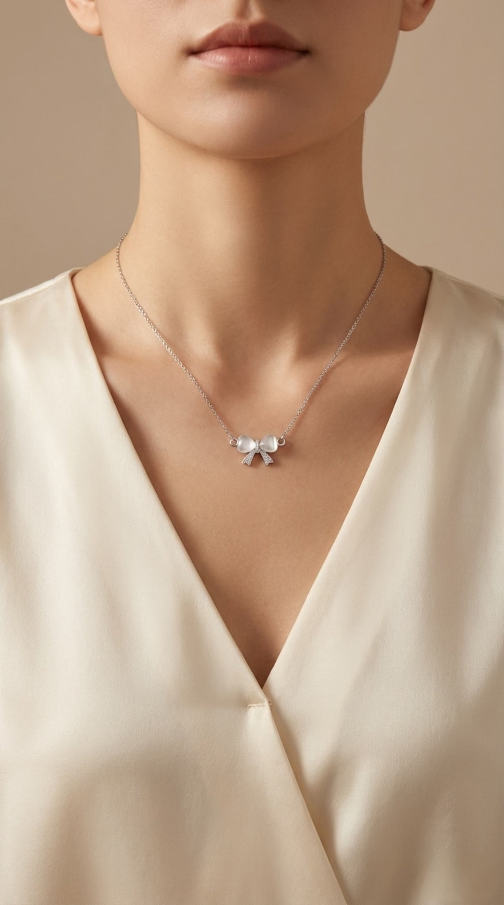 Pearl Ribbon Necklace