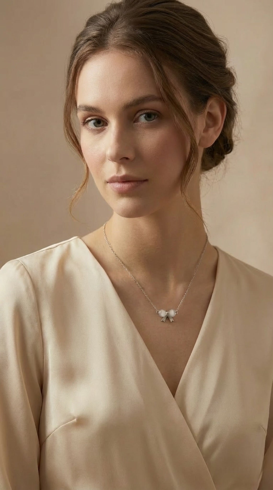 Pearl Ribbon Necklace
