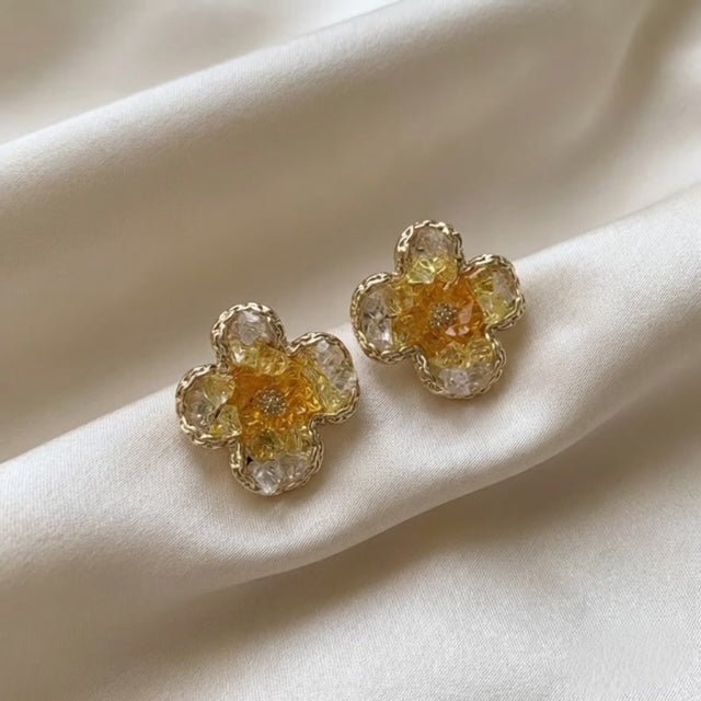 Golden Clover Earrings
